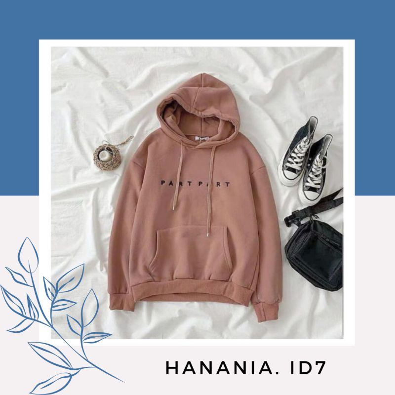 HODIE PART PART / SWEATER HOODIE WANITA PARTPART SWEATER FLEECE TERLARIS KEKINIAN