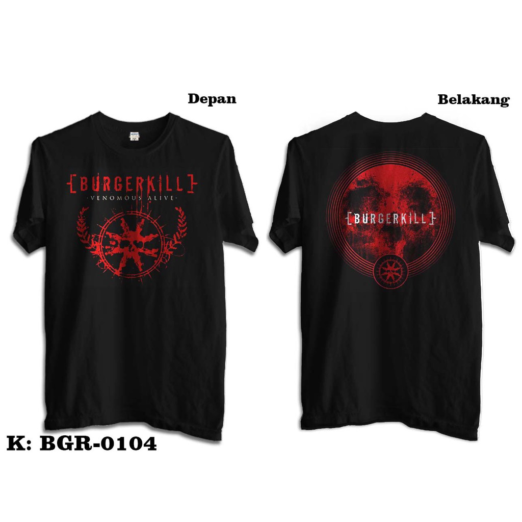 Kaos Sablon Digital Burgerkill Dua Sisi 009