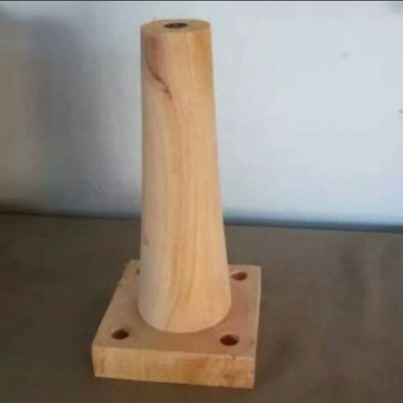 kaki sopa kayu bulat minimalis