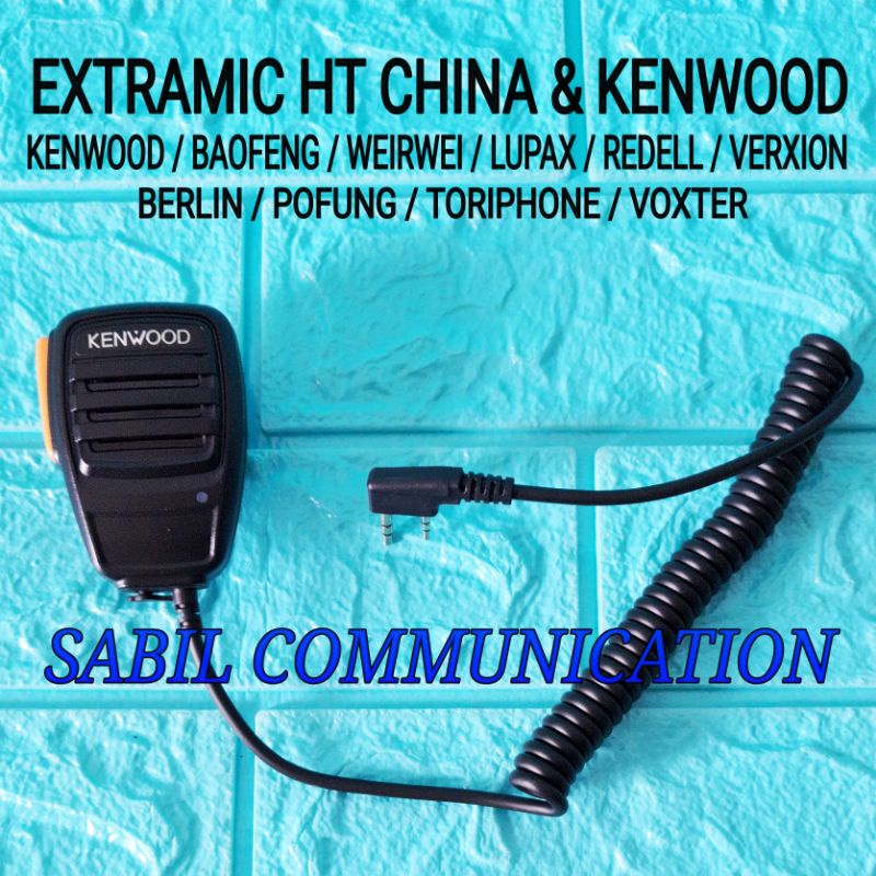 EXTRAMIC HT BAOFENG WEIRWEI VOXTER UV 5R VEV 3288S VERXION KENWOOD TH K20 A TH255A TH K40A EXTRA MIC