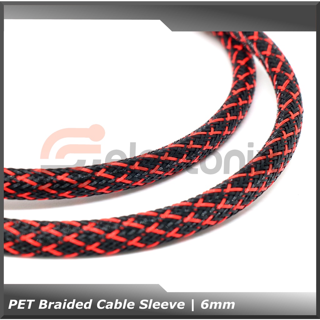 [6mm] PET Cable Sleeve / Sarung Kabel - 1m