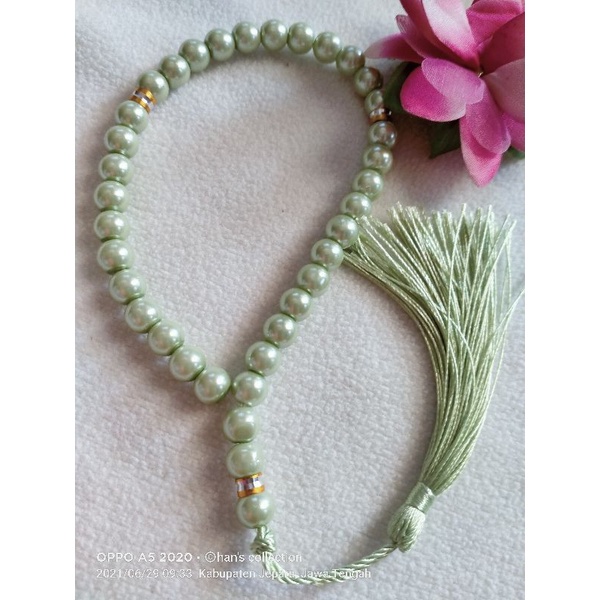 tasbih mutiara premium isi 33/ tasbih mutiara Turki/tasbih murah/oleh2 haji dan umroh.GROSIR AKSESOR
