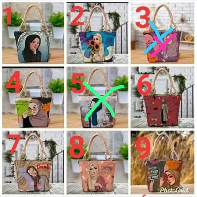 TAS TOTE TALI SUMBU KARAKTER MUSLIMAH