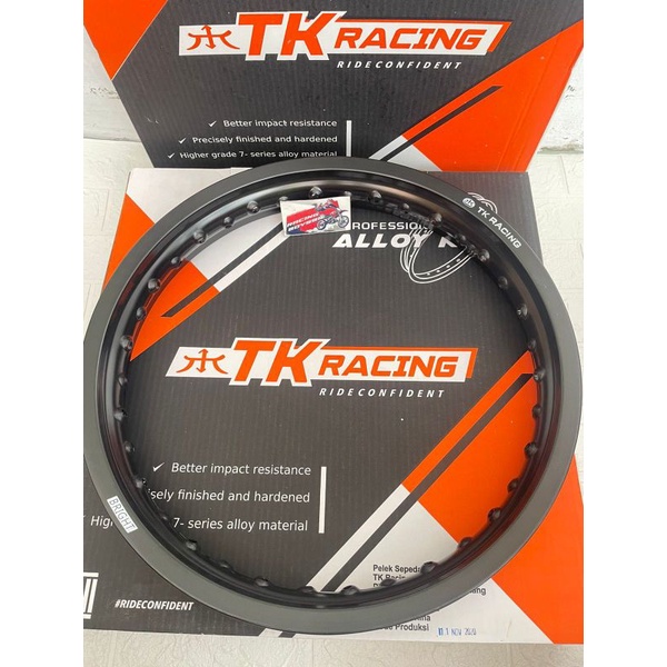 Velg Alumunium Ring 17 warna Hitam 215 TK Racing Bright Original Velg TK Racing 215 Ring 17