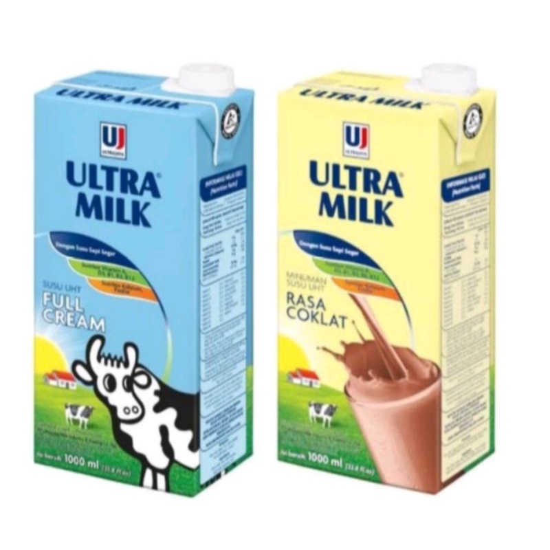 

Ultra Milk coklat, full cream 1000ml