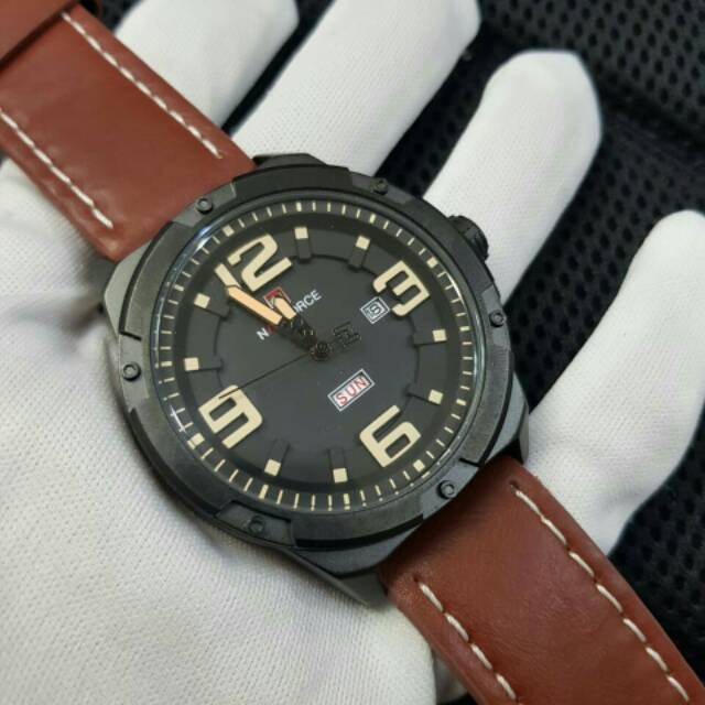 Jam pria Naviforce 9100 original tahan air