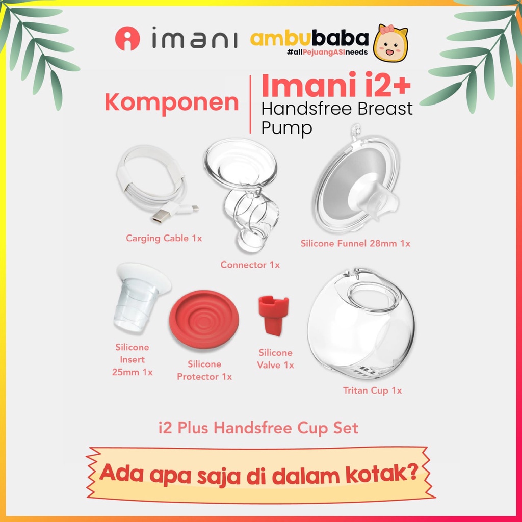 Imani I2 Handsfree Breast Pump Single Electric Pompa ASI Elektrik