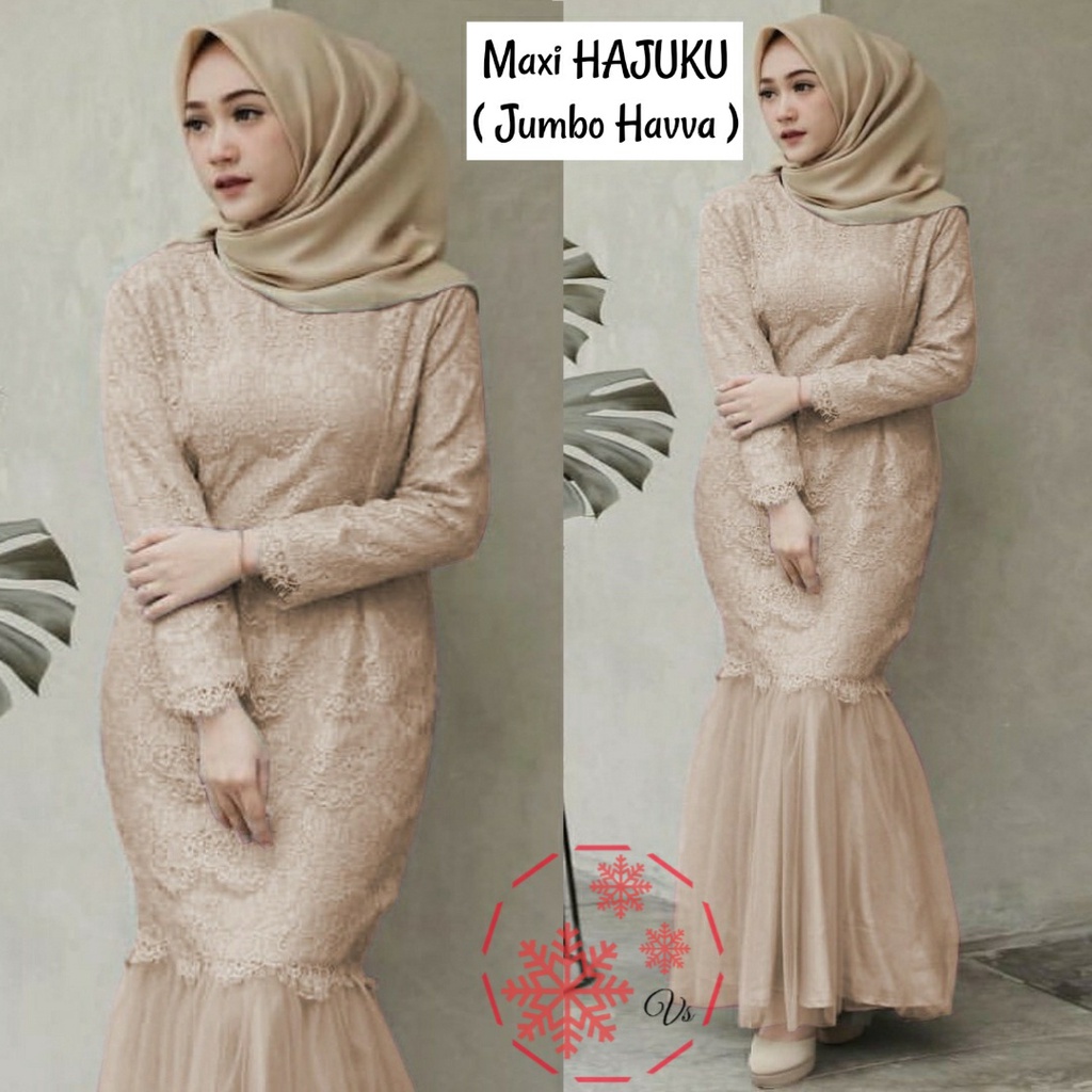 MX HAVVA JUMBO XXL Busana muslim wanita Baju Dress muslimah modis