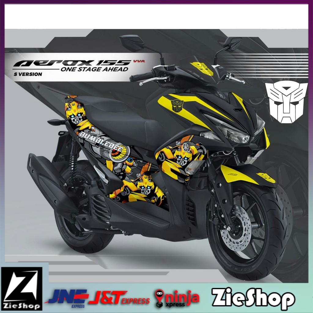 Decal aerox 155 full body laminasi glossy dn doff Striping motor aerox 155 Stiker variasi motor