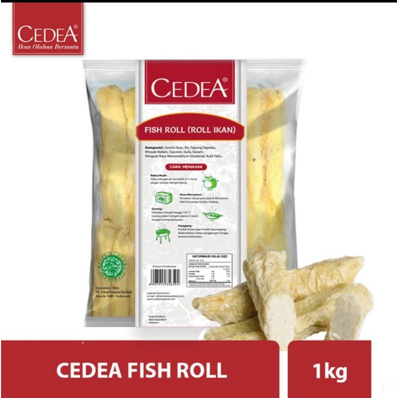 

Cedea FishRoll 1 kg Bogor Frozen