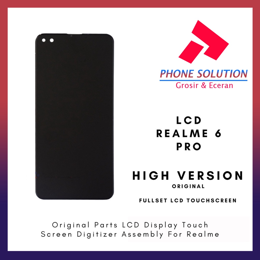 LCD Realme 6 Pro ORIGINAL 100% Fullset Touchscreen // Supplier LCD Oppo - Garansi 1 Bulan