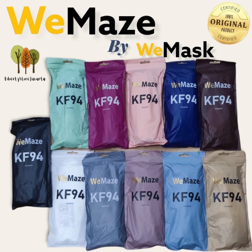 Masker KF94 Warna Warni KF94 Korean Model Masker We Mask Wemask We Maze Wemaze Masker 4ply isi 10 pc