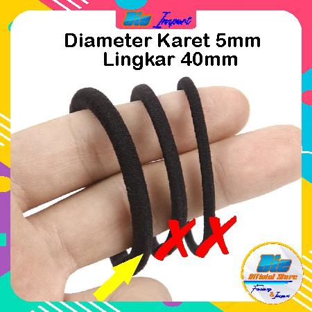 (isi 6 Pcs) IKAT RAMBUT KOREA IMPOR UKURAN KARET BESAR