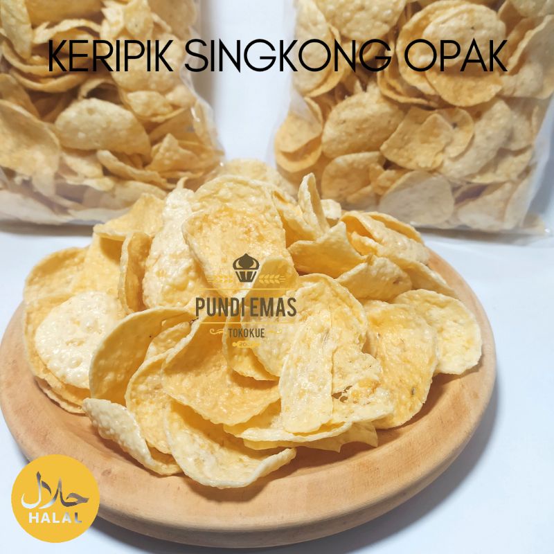 Keripik Singkong Opak Asin Gurih Dan Renyah Cemilan Kiloan Per 250 Gram