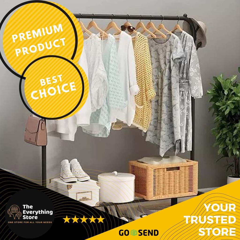 LEMARI BAJU GANTUNG | RAK GANTUNG PAKAIAN MINIMALIS|RAK ...