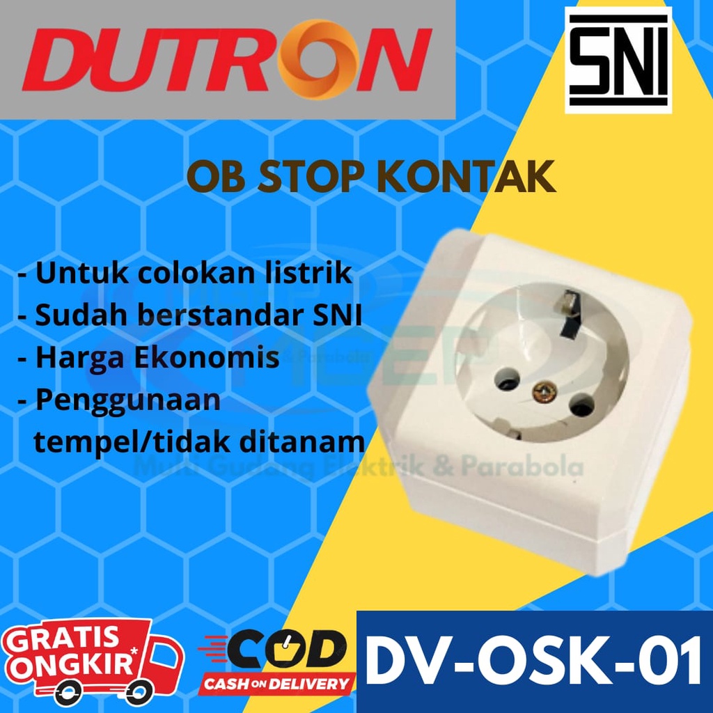 DUTRON Stop Kontak OB Stop Kontak Outbow DV OSK 01 SNI