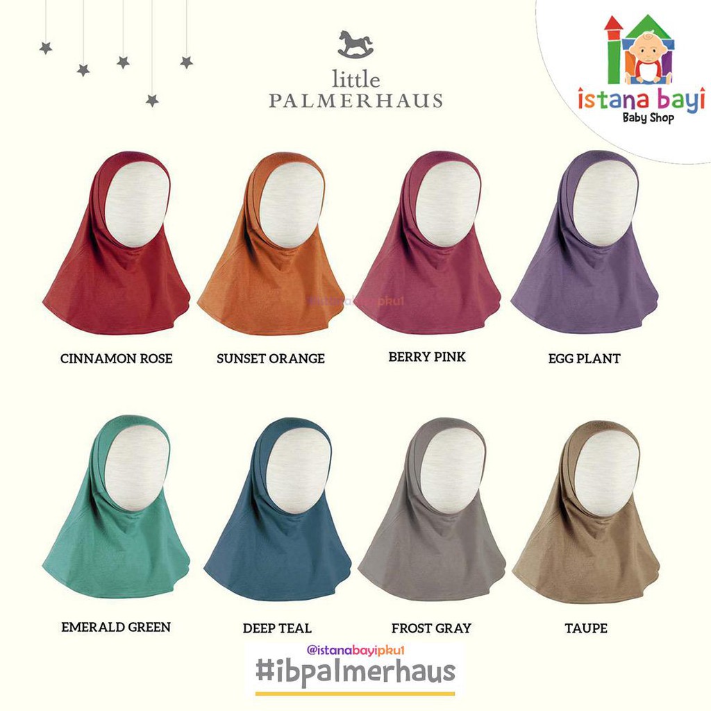 Little Palmerhaus INSTANT HIJAB ( Xs 0-2 Y) ( S 2-4 Y)- Hijab bayi Best Seller-1