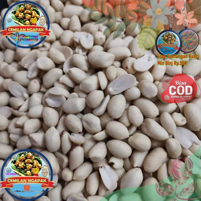 

Kacang Tanah Kupas Siap Pakai Kemasan 1 kg WonderFood Indonesia