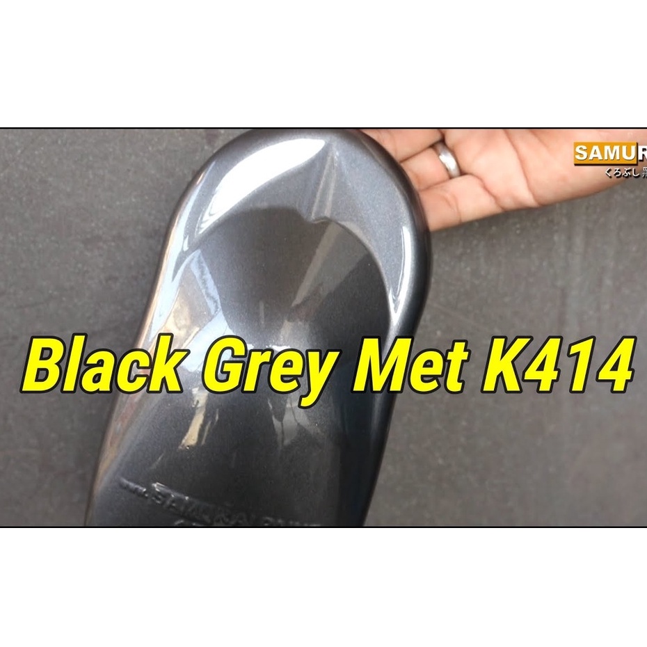 Cat Semprot Pilox Pilok Samurai Paint Kurobushi K414* Black Grey Met / Abu Abu Metalik (400cc/400ml)