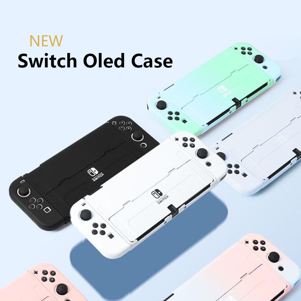 Casing Hardcase OLED Anti Gores + Jatuh Untuk Nintendo Switch