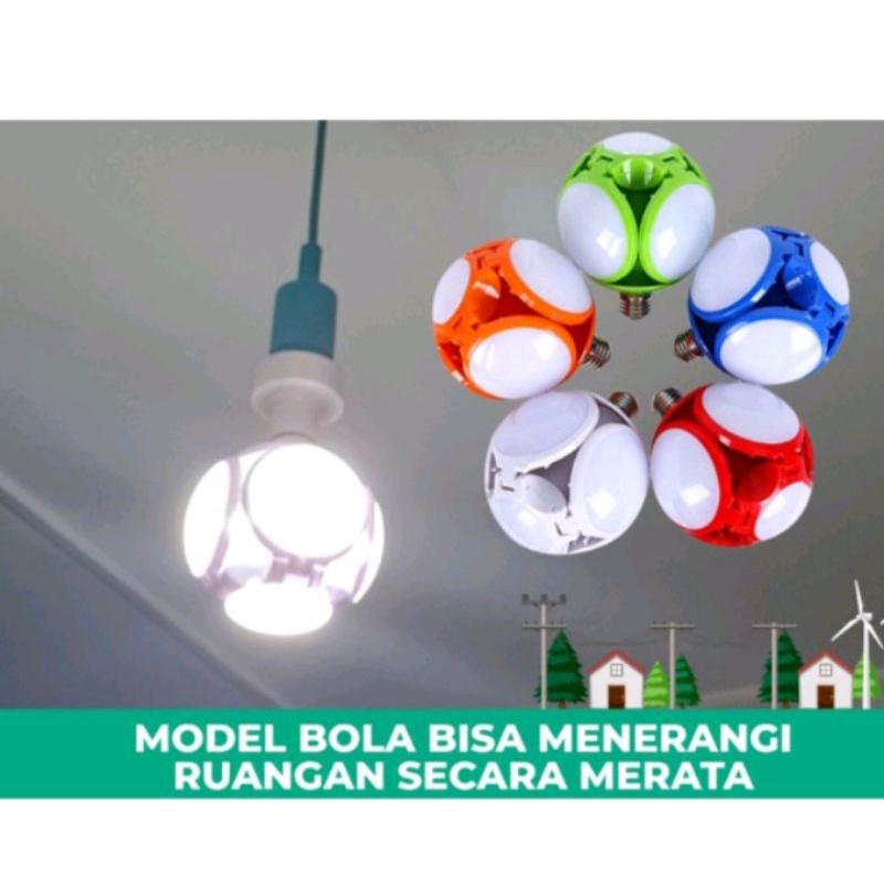 Lampu model bola lipat