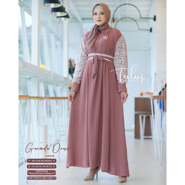 GARMELA DRESS BY TULUS SIGNATURE (DRESS MUSLIMAH) Dress wanita rekomended