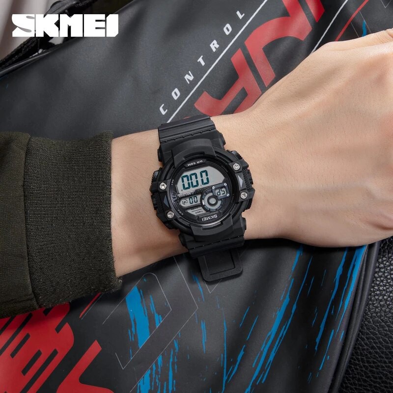 SKMEI 1778 Jam Tangan Pria Digital Chronograph Sport Watch Anti Air Tali Rubber WATCHKITE WKOS