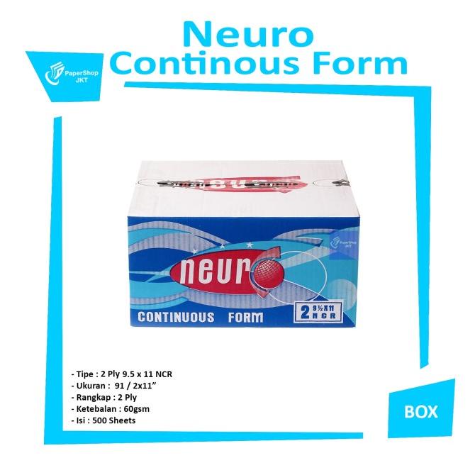 

Continous Form 91/2 x 11 2 Ply ( K2 Neuro ) NCR / Kertas Komputer KERTAS HVS