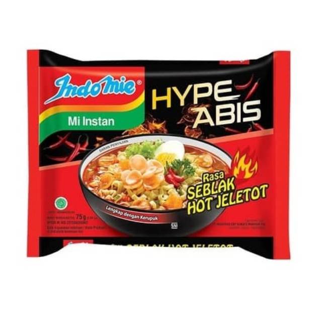 

Indomie Rasa Seblak Hot Jeletot 75gr