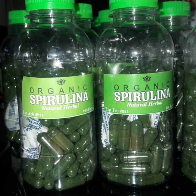 Masker spirulina original pemutih penghilang jerawat