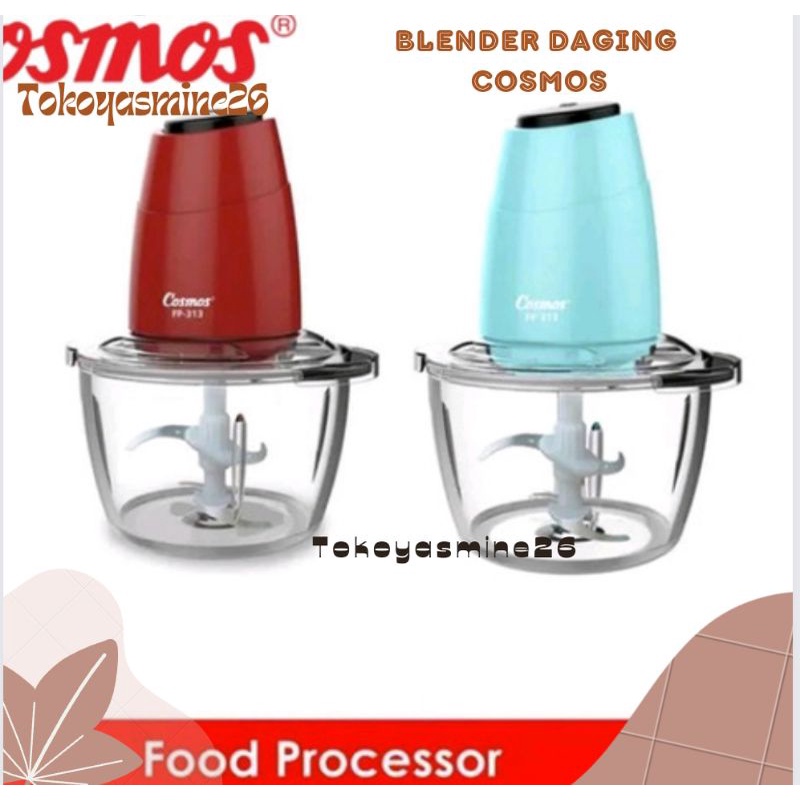 Blender Daging Cosmos 1.2 Liter/Chopper Cosmos/Penggiling Daging/Bumbu/Food Processor Cosmos
