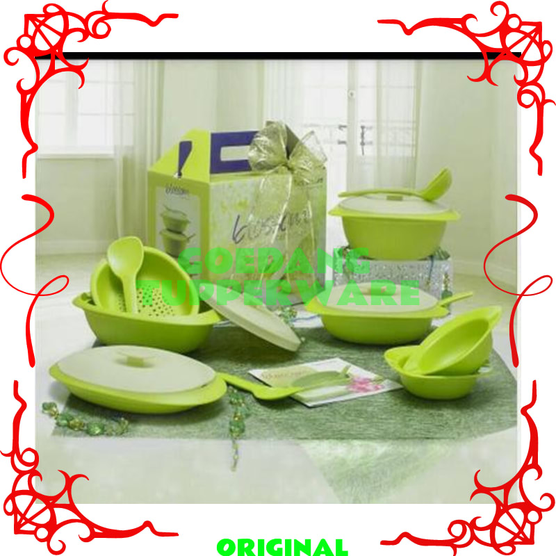 Peralatan Makan Set Tupperware Original-Wadah Saji Prasmanan-Tempat Makan