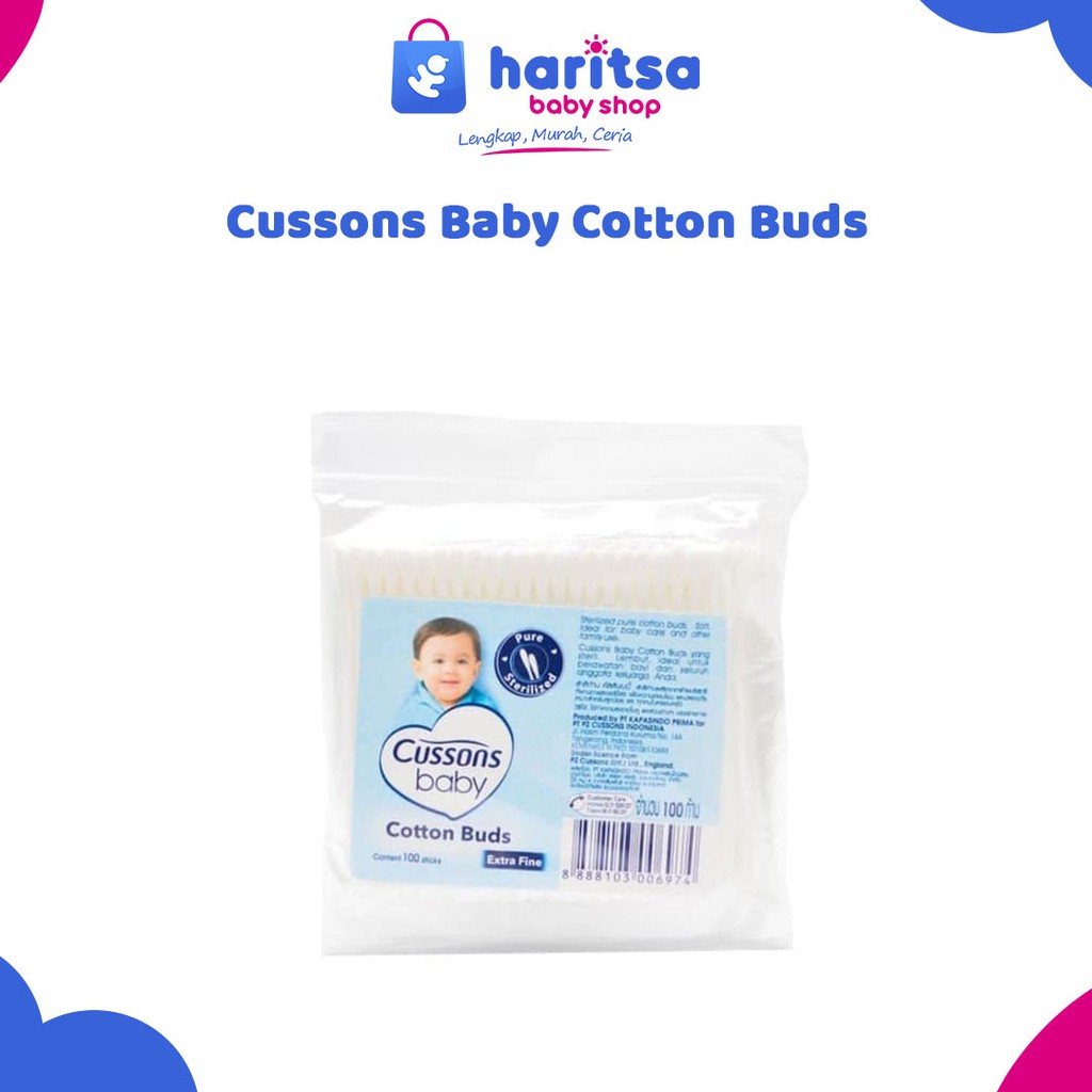 Cussons Baby  Pembersih Telinga Cotton Buds 50s &amp; 100s