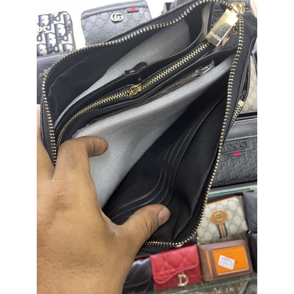 Clutch Handbag LV Miror pria/Wanita Kulit Import quality