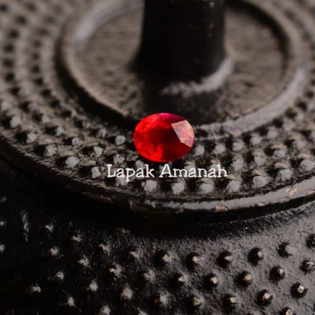 Batu Permata Natural Ruby Corondum Cutting Mewah Top Kristal - Natural Red Ruby - Natural Ruby