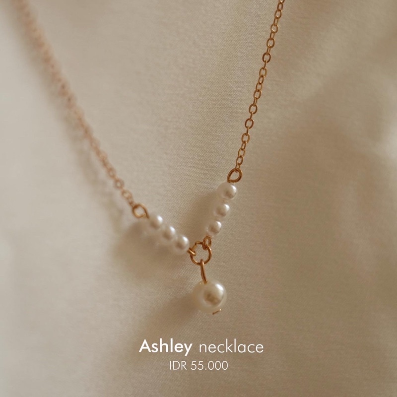 Ark.co - Ashley pearl (single ; double ; multiple) necklace kalung mutiara simple minimalis