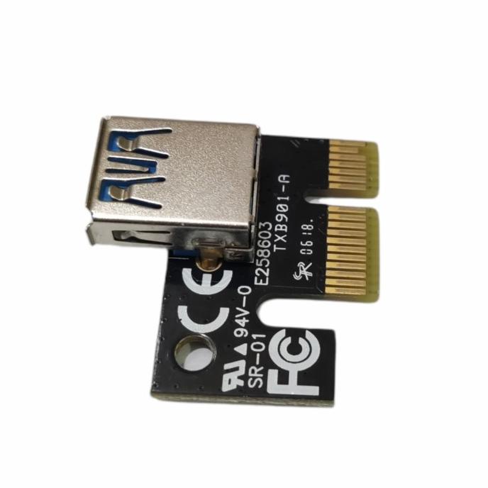 BAYAR DITEMPAT PCI-E PREMIUM Riser Card USB 3.0 - GPU Mining Miner - USB3 Only TERUJI Kode 4