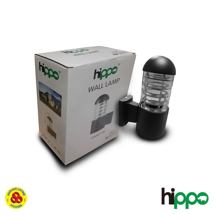 Hippo Wall Lamp Lampu Dinding Outdoor Pilar Tempel 1 Arah HP006