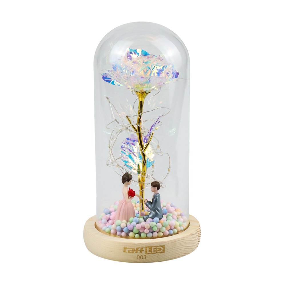 Lampu Hias Bunga Mawar Lampu LED Dekorasi Galaxy Rose Eternal Fairy String Lights -003