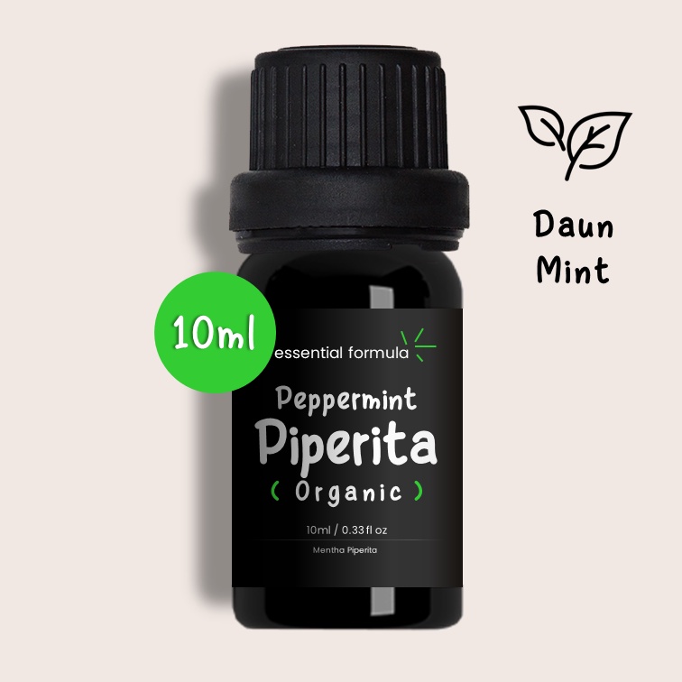 10ml Organic Peppermint Piperita Essential Oil Daun Mint Murni 100%