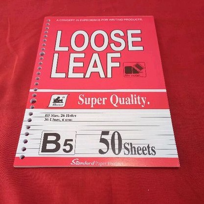 

isi Binder Loose Leaf B5 isi 50 lembar