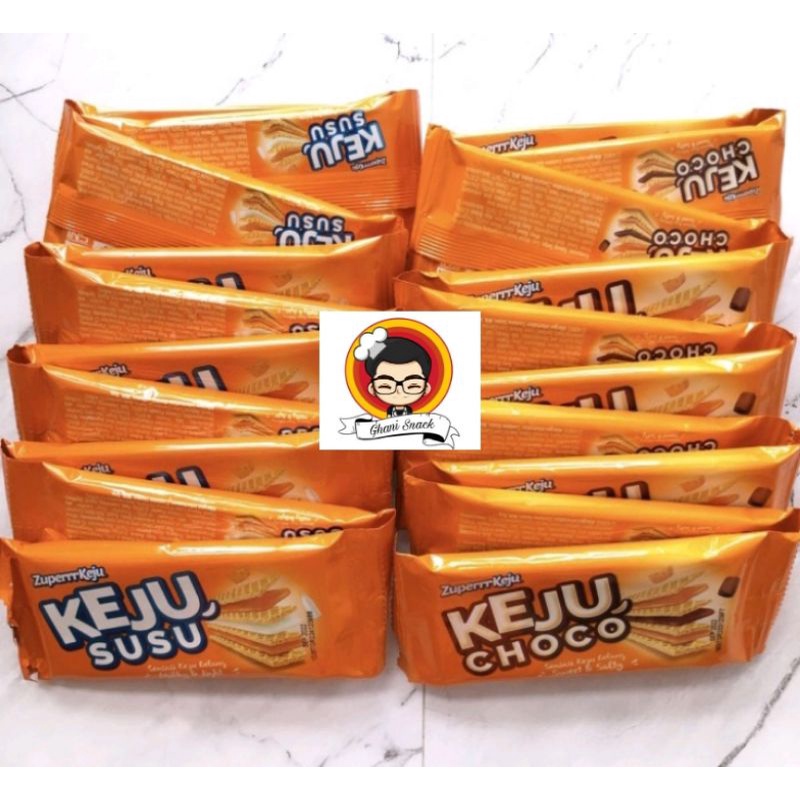 

Zuperrr Keju 1 RENCENG 10x20,5gr - wafer zuper keju nikmat - RCG KEJU SUSU