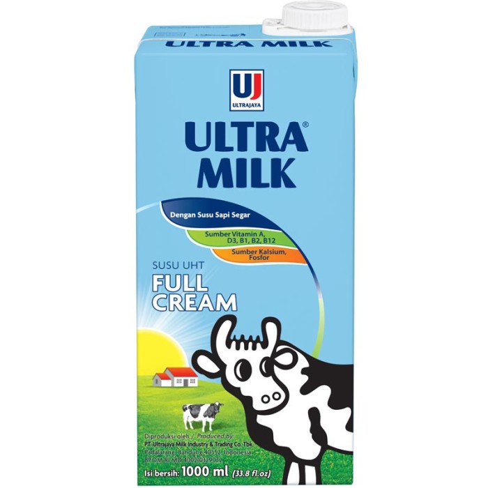 

Ultra Susu Cair Uht Steril Plain 1000Ml