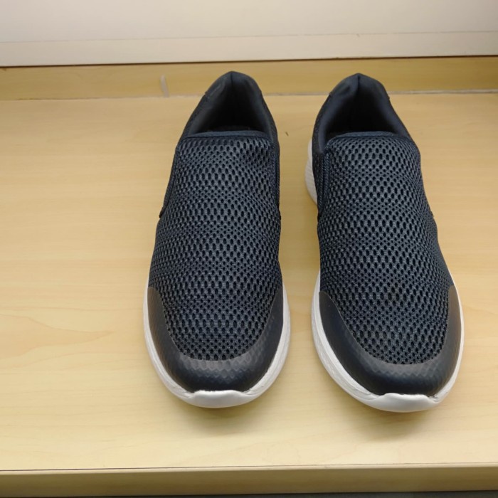 Sepatu Pria Bata Original North Star Sneakers Shoes tanpa tali - Biru, 40