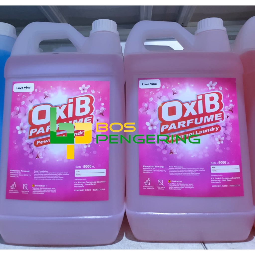 Pewangi Pakaian Laundry - OxiB Parfum Aroma Love Vine 5 Liter Fresh Tahan Lama