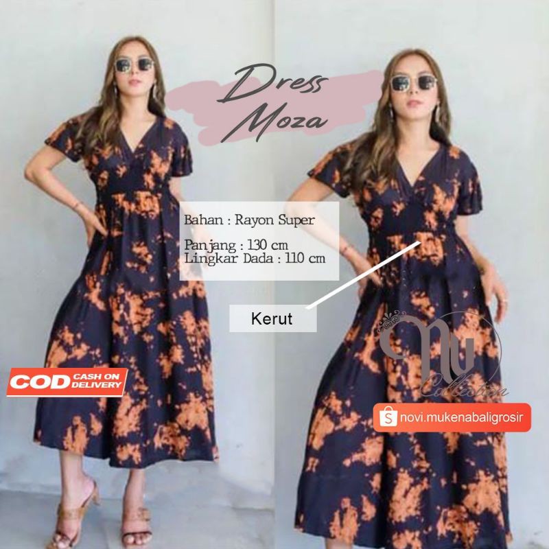 DRESS MOZA MOTIF / LONGDRESS MOZA TERLARIS