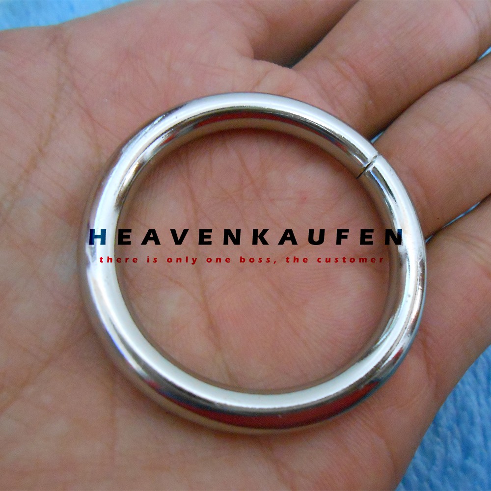 Ring Bulat Warna Silver Diameter Lubang 3,2 cm Tebal 4,5 mm Kualitas Bagus