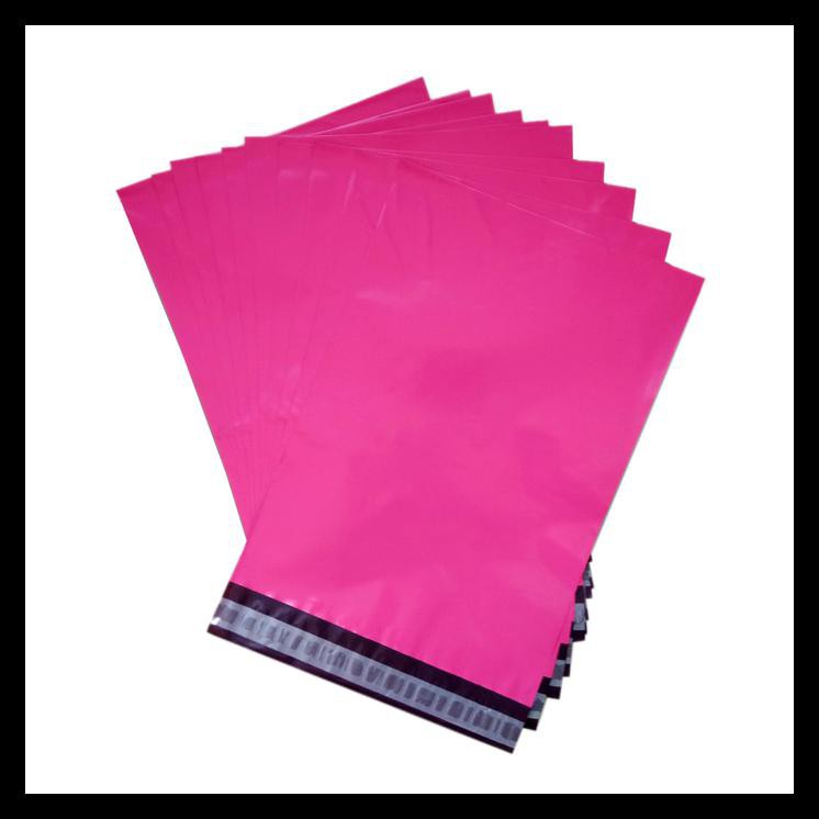 

(Baru!!) 17*30 - Pink Polymailer Polybag Amplop Tebal 60Mc 1Pack Isi 100Pcs !!!