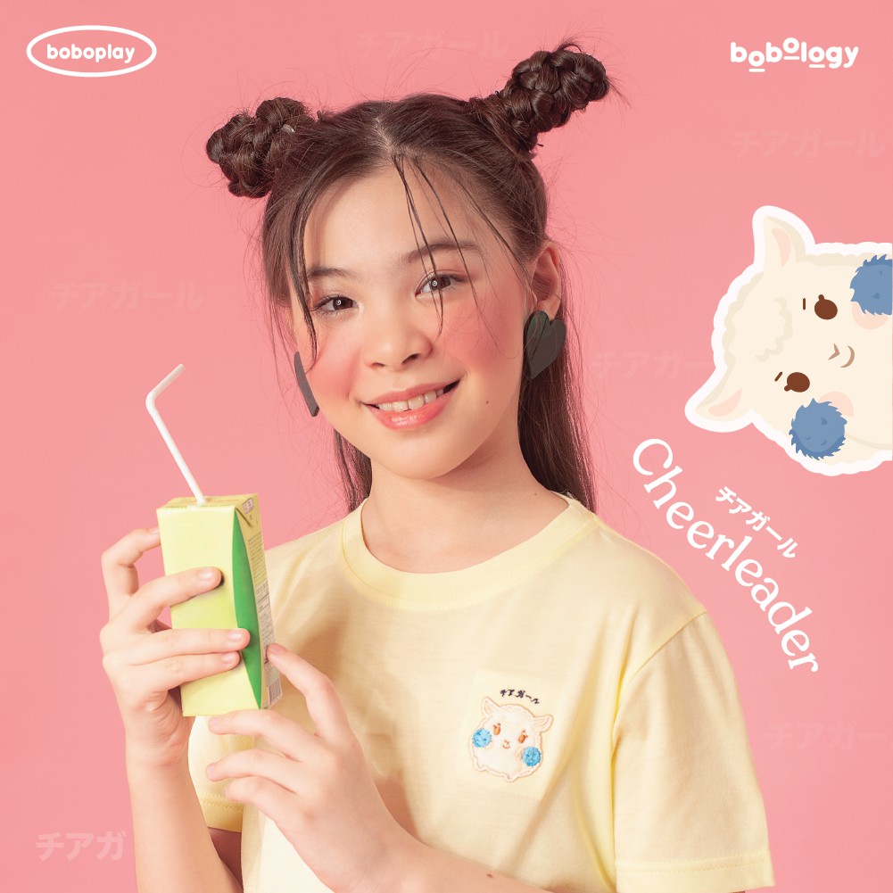 BOBOPLAY Cheerleader – BOBOLOGY (Kaos Anak T shirt Baju Anak Baju Main)