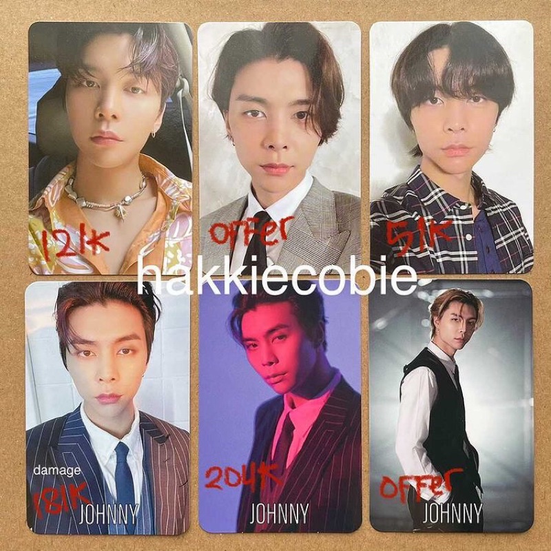 NCT JOHNNY PHOTOCARD neozne t / future ver departure ncit day lovhol a / b2 wts pc ready official